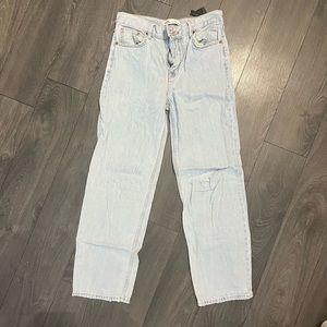 Zara straight light wash jeans